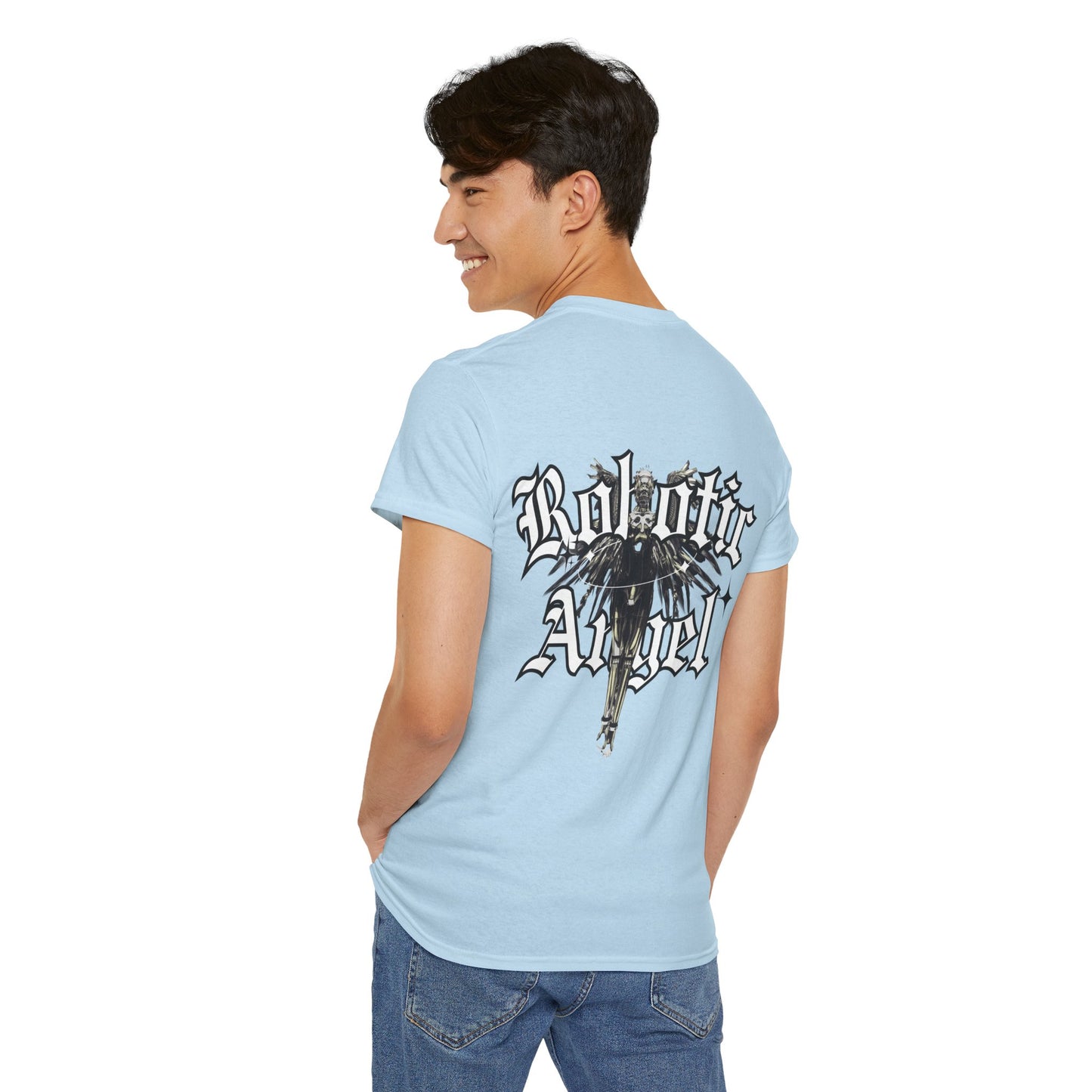 Angel Unisex Tee with Front Text Design