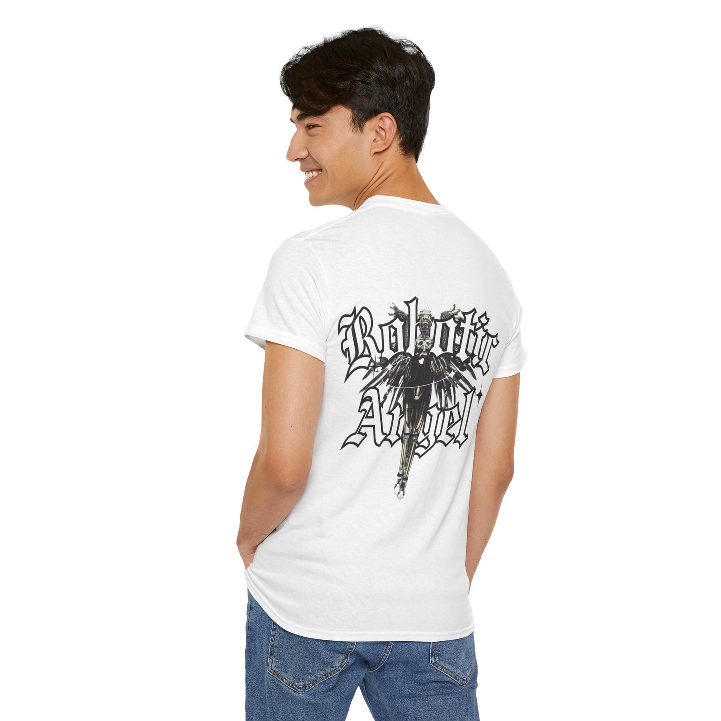 Angel Unisex Tee with Front Text Design