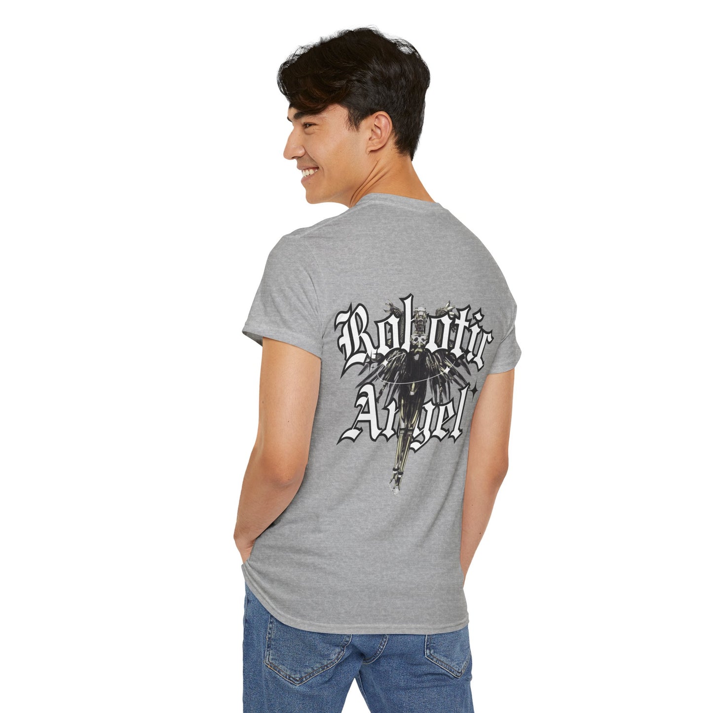 Angel Unisex Tee with Front Text Design