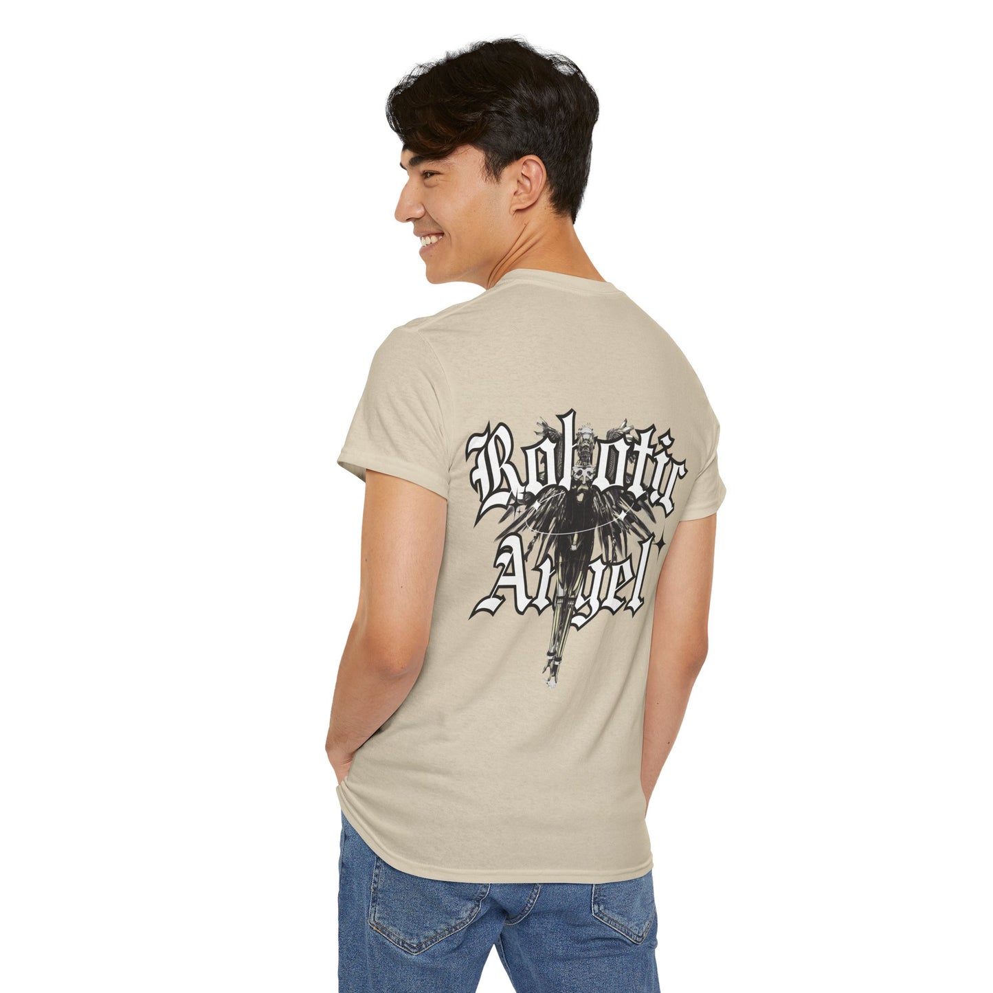 Angel Unisex Tee with Front Text Design
