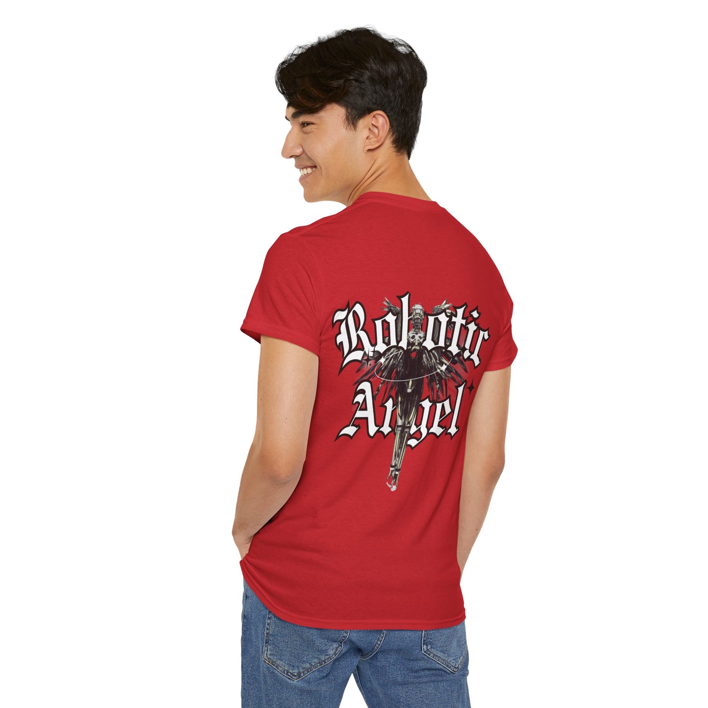 Angel Unisex Tee with Front Text Design