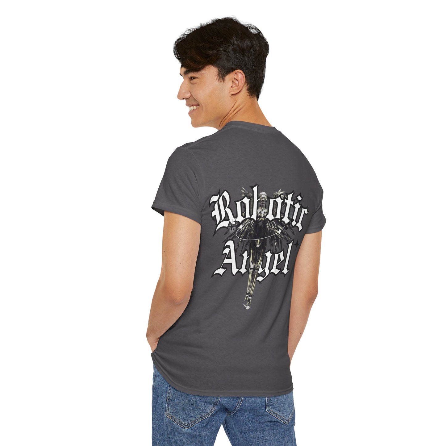 Angel Unisex Tee with Front Text Design